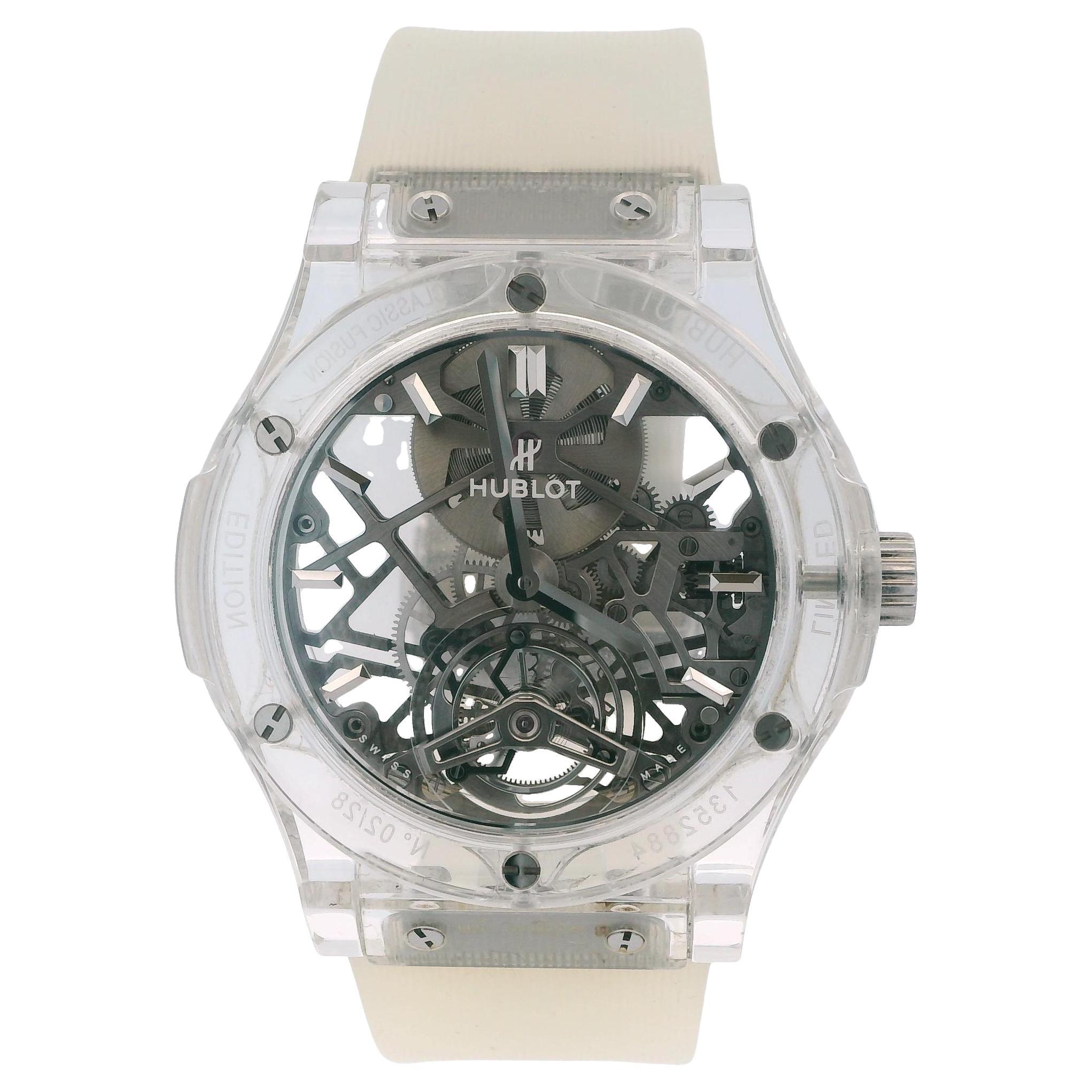 Hublot Classic Fusion Tourbillon 505.JX.0120.RT.Y0518 Sapphire Case W/Box