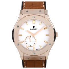 Hublot Classic Fusion Ultra-Thin King Gold White Shiny Dial Watch 515.OX.2