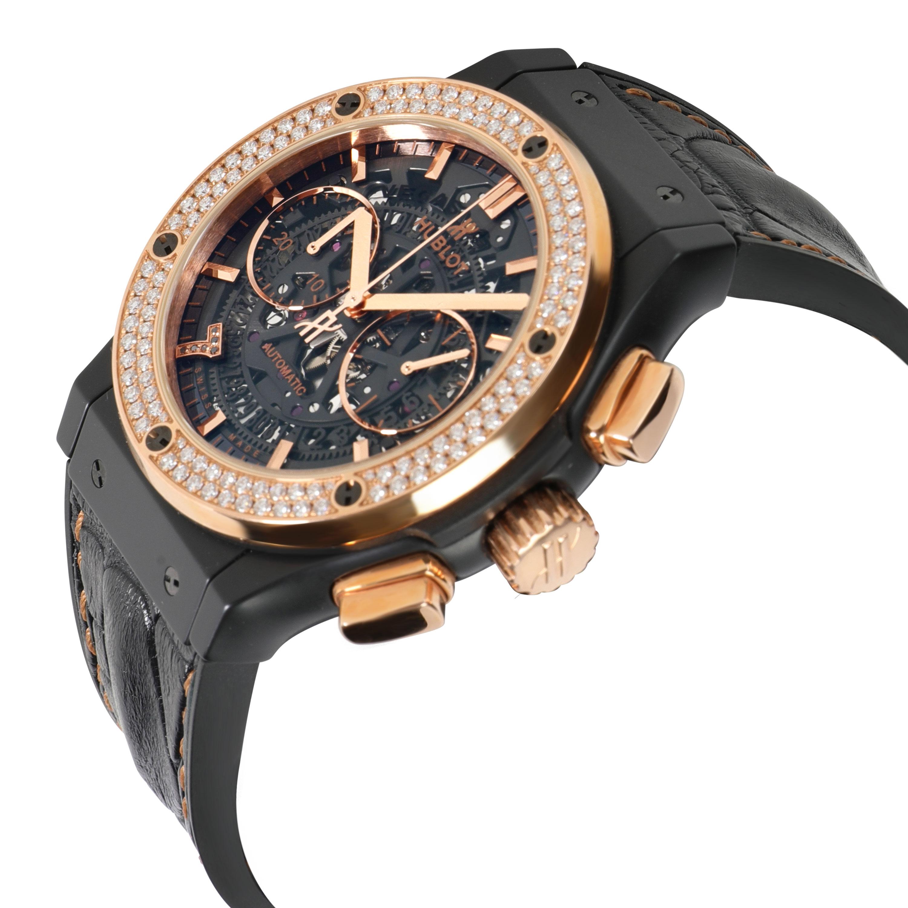 
Hublot Classic Fusion Vegas 525.CO.0181.HR.1104.LVB16 Men's Watch in 18kt Gold

SKU: 106539

PRIMARY DETAILS
Brand:  Hublot
Model: Classic Fusion Vegas
Country of Origin: Switzerland
Movement Type: Mechanical: Automatic/Kinetic
Year Manufactured: