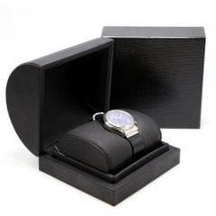 Hublot Elegant MDM 1810.2 Stainless Steel Blue Dial Automatic Chronograph Watch