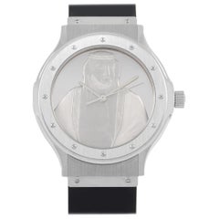 Hublot Engraved Sheikh Khalifa Dial Watch 1582.4