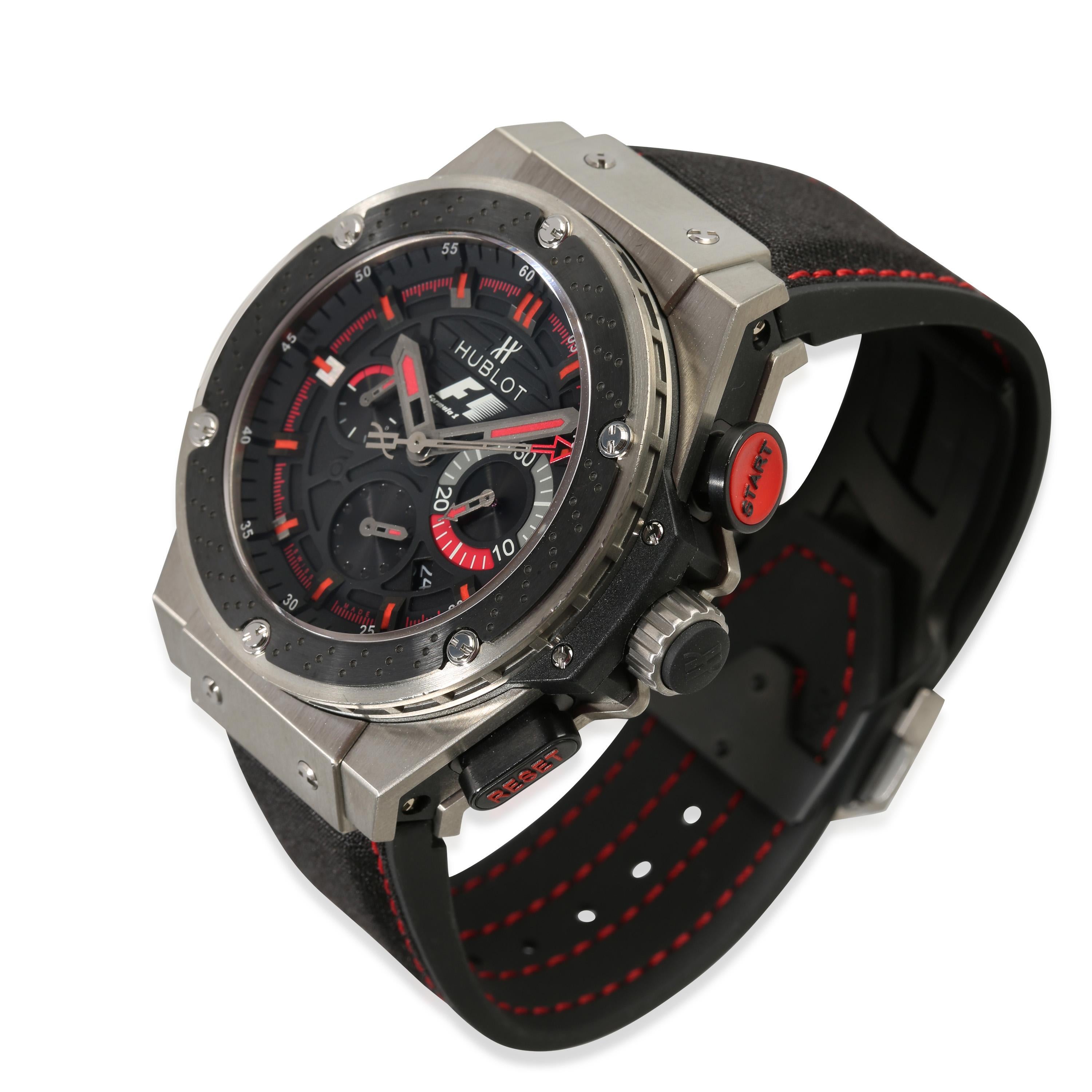 Hublot King Power F1 703.ZM.1123.NR.FM010 Men's Watch in  Titanium In Excellent Condition For Sale In New York, NY