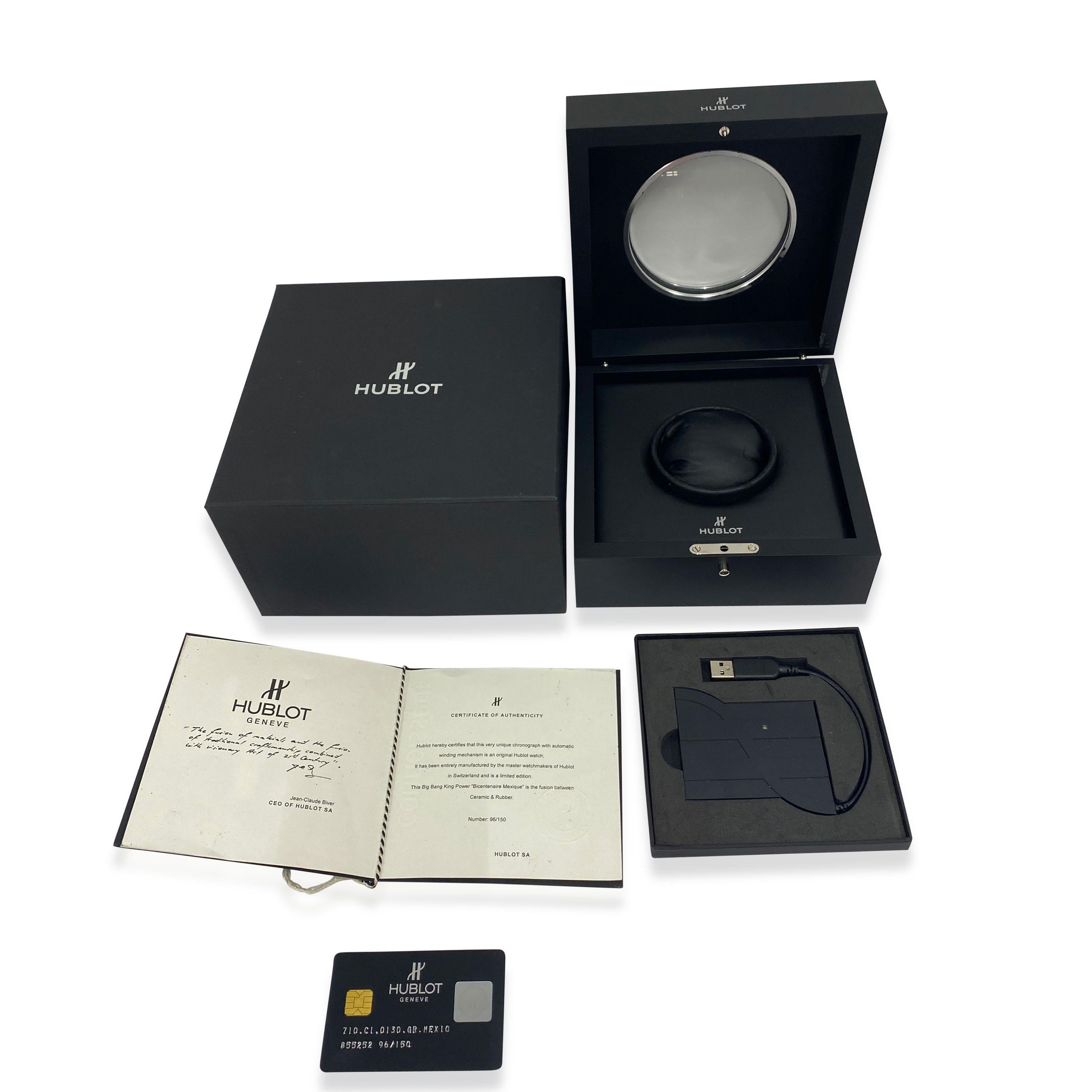 De los hombres Reloj Hublot King Power México 710.CI.0130.GR.MEX10 de cerámica para hombre