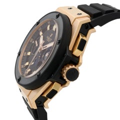 Hublot King Power Split Second 18K Rose Gold Black Dial Men Watch 709.OM.1780.RX