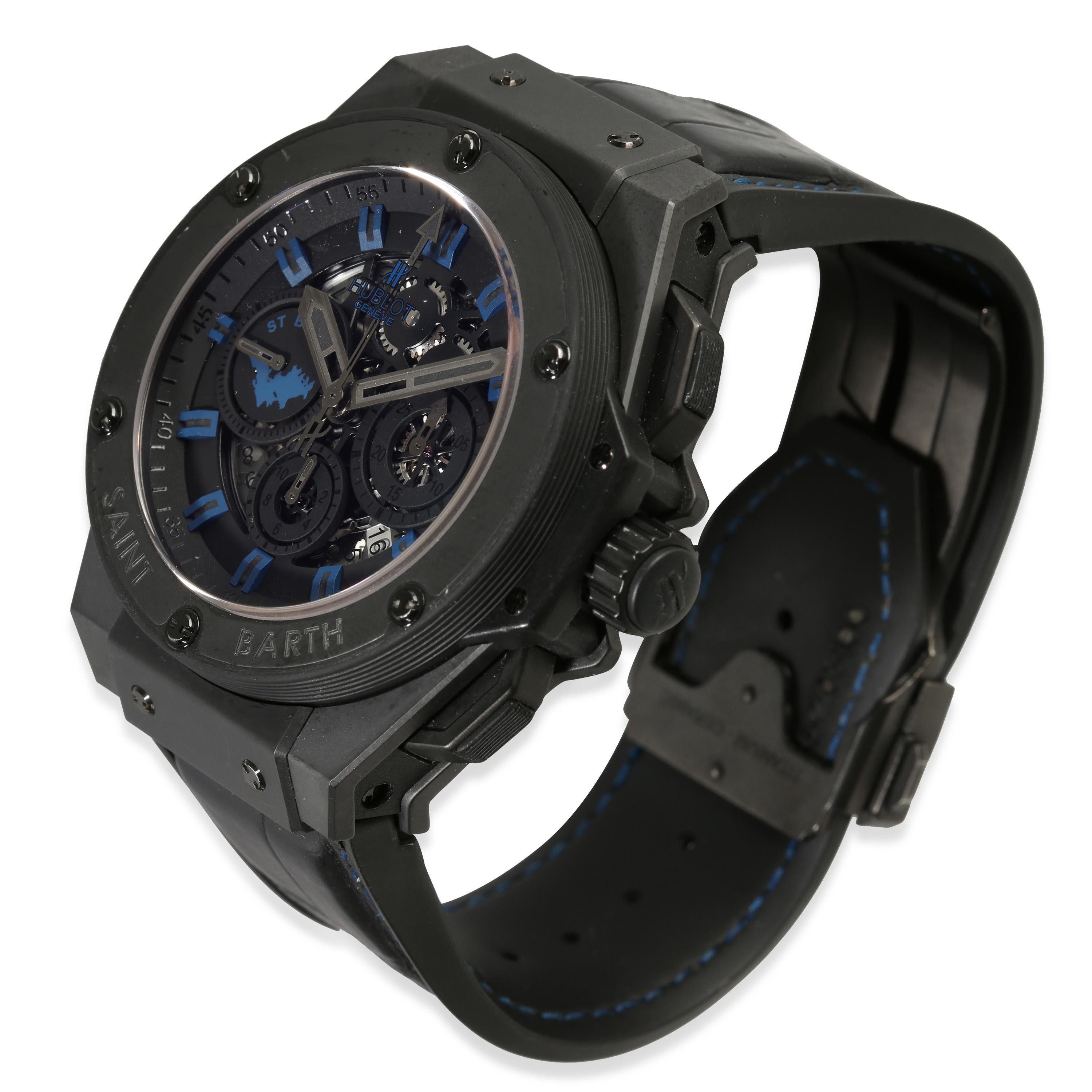 Hublot King Power St Barth 710.C1.1119.GR.STB11 Men's Watch in  Ceramic In Excellent Condition In New York, NY