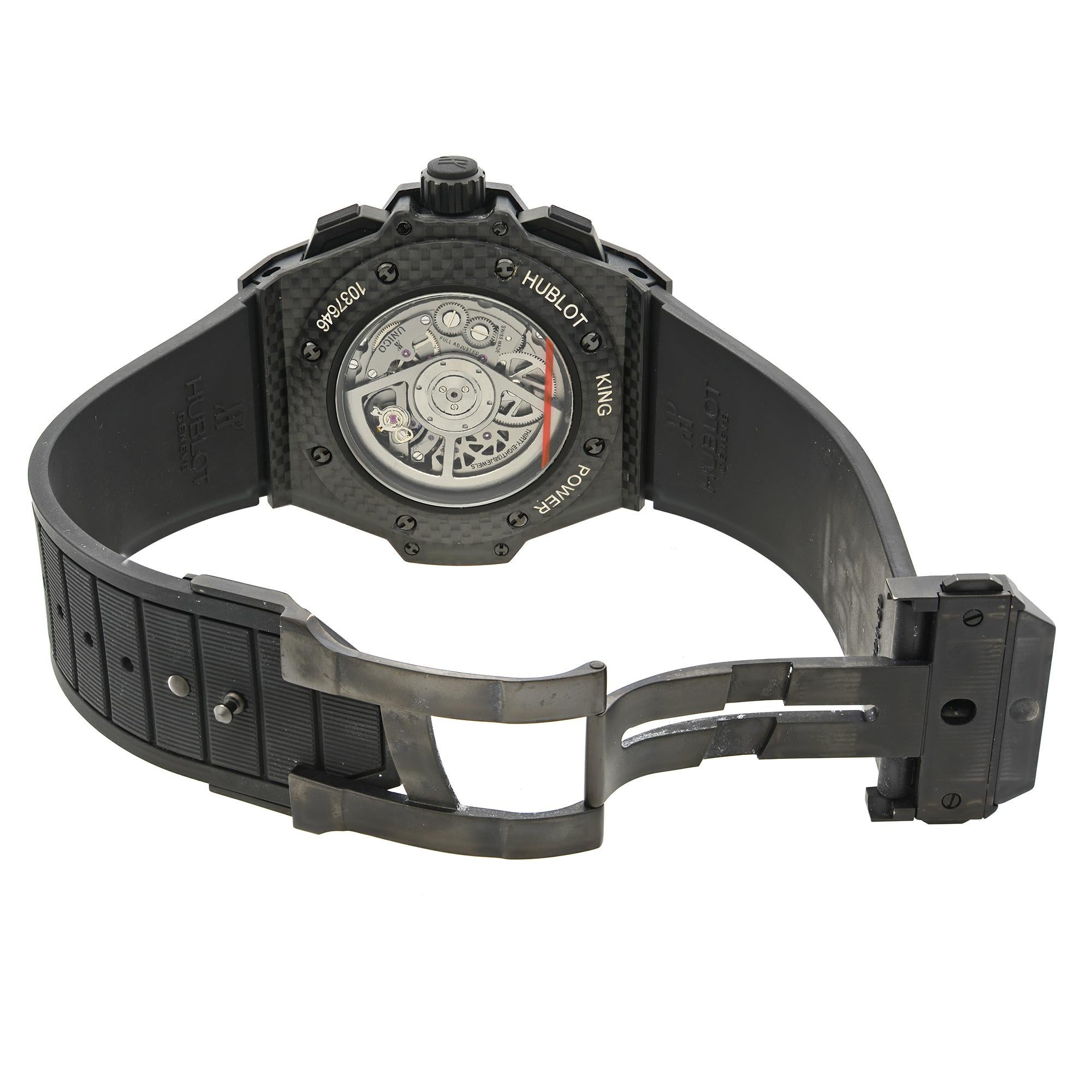 Hublot King Power Unico Carbon Fiber Grey Dial Men's Watch 701.QX.0140.RX 2