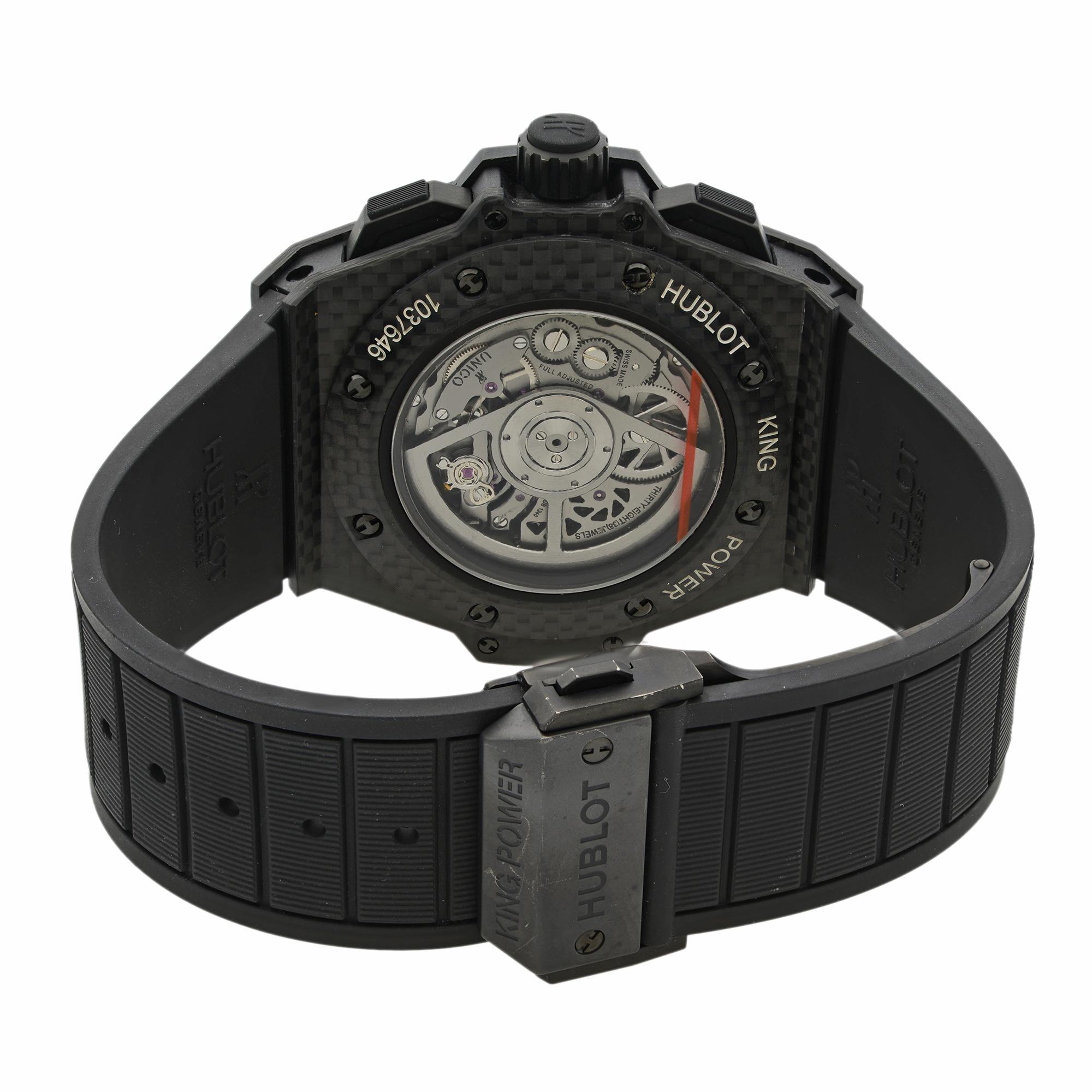 Hublot King Power Unico Carbon Fiber Grey Dial Men's Watch 701.QX.0140.RX 3