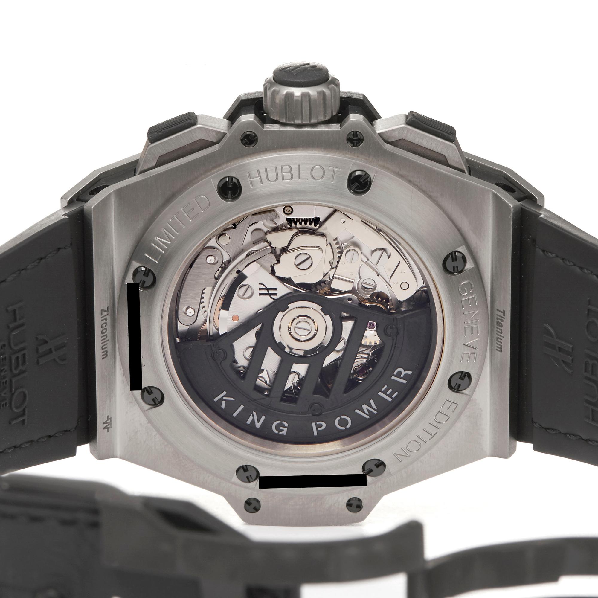 Hublot King Power Zirconium Split Second Chronograph 709ZM1780RX Wristwatch In Excellent Condition In Bishops Stortford, Hertfordshire