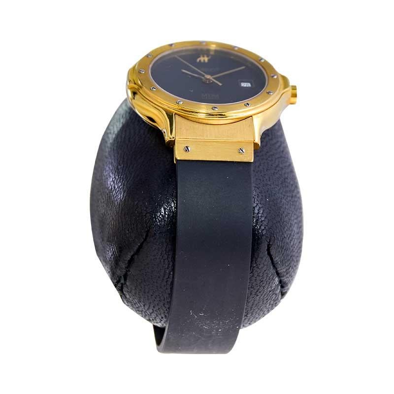 Hublot Ladies Yellow Gold Quartz Watch In Excellent Condition For Sale In Long Beach, CA