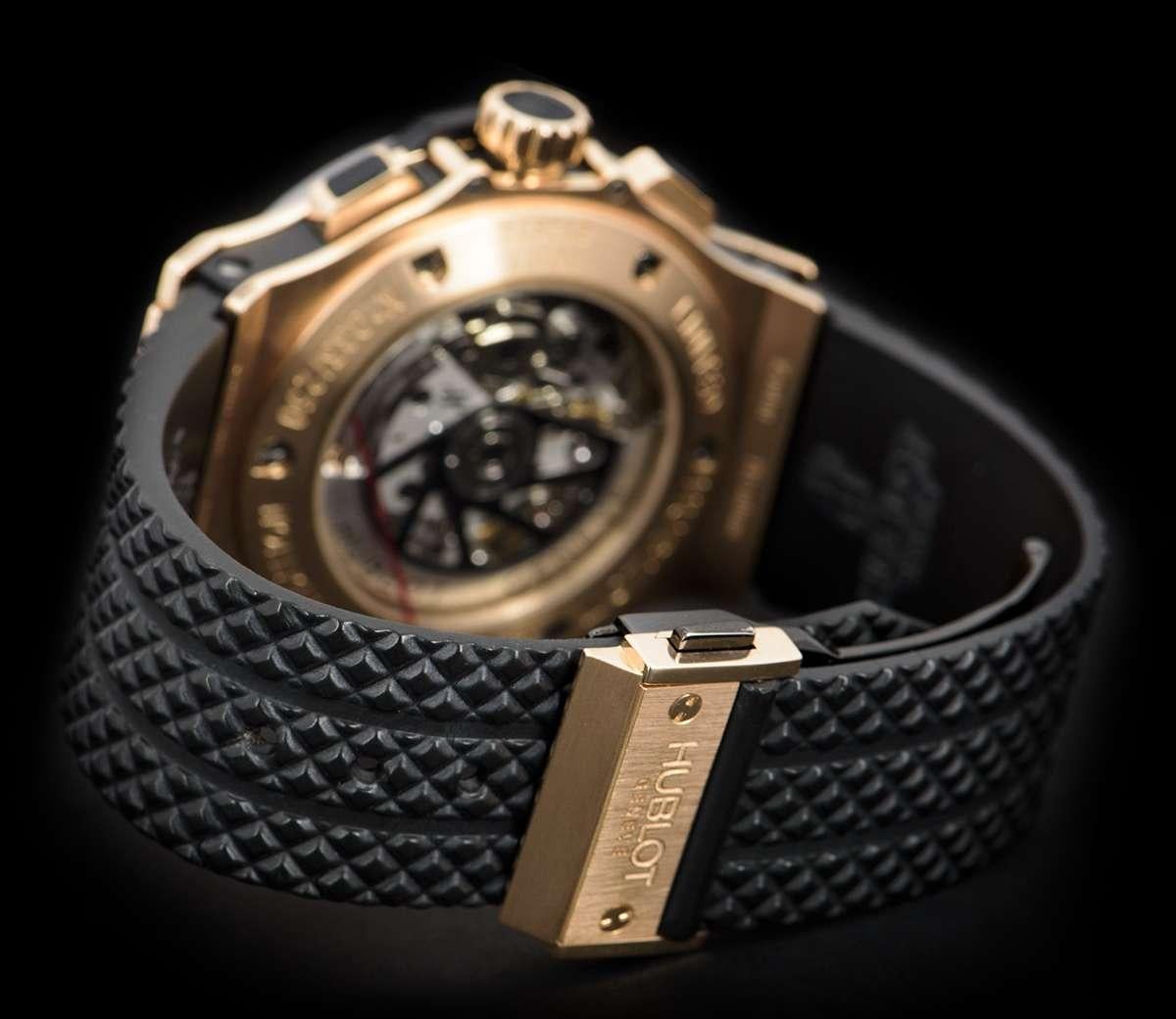 Hublot Limited Edition Big Bang Tantalum and Rose Gold Black Dial 301.PT.130.RX In Excellent Condition In London, GB