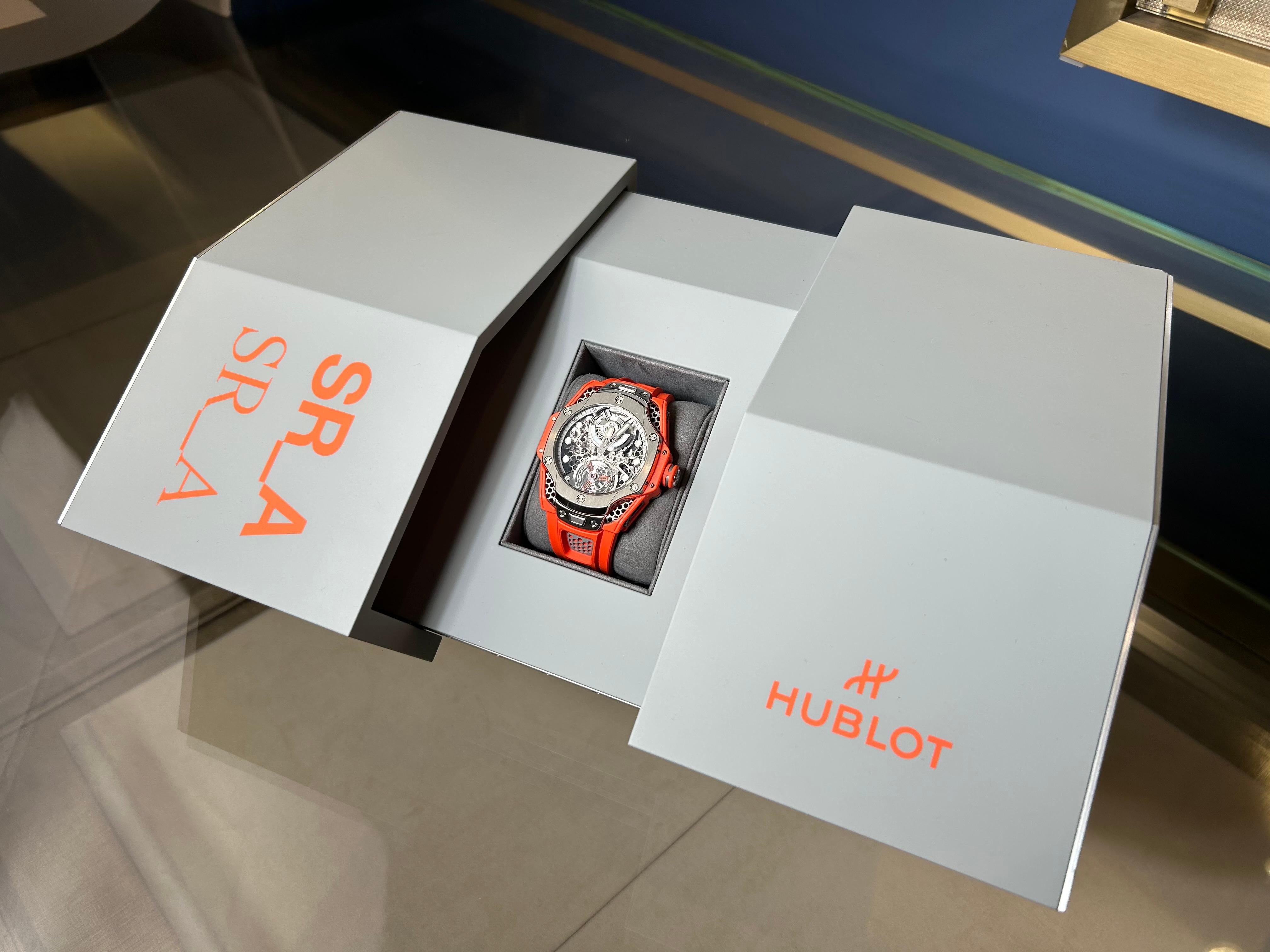 Hublot Big Bang Tourbillon édition limitée Samuel Ross 428.NX.0100.RX.SRA22 Excellent état à Beverly Hills, CA
