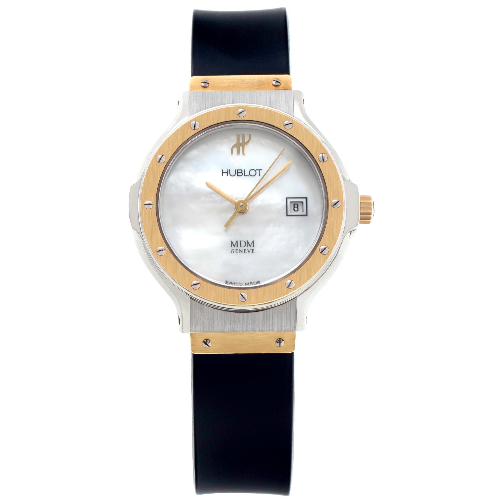 Hublot MDM 1393.2 Stainless Steel & Gold Plated Wristwatch