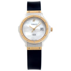 Hublot MDM 1393.2 Armbanduhr aus Edelstahl und vergoldet