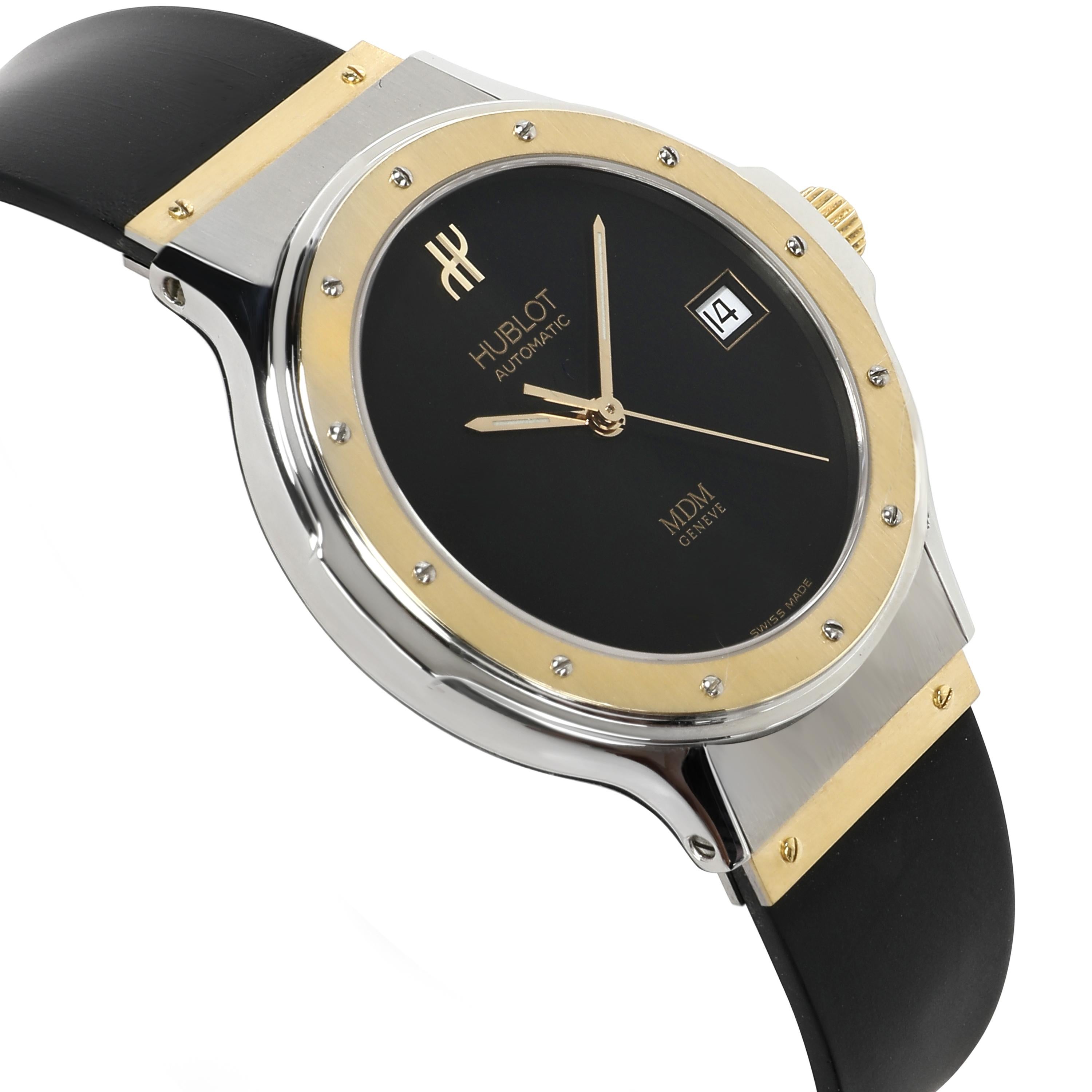 Hublot MDM 1581.2 Herrenuhr aus 18 Karat Gelbgold und Edelstahl 1
