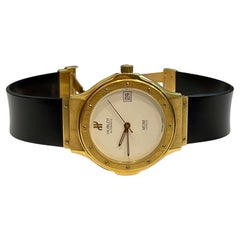 Hublot MDM 1581.3 18 Karat Yellow Gold Unisex Automatic Watch, White Dial
