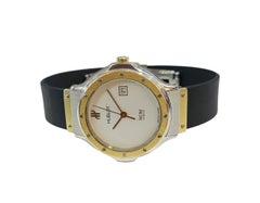 Hublot MDM Geneve Classic White Dial 18k Gold/Steel Quartz Watch 1523.2