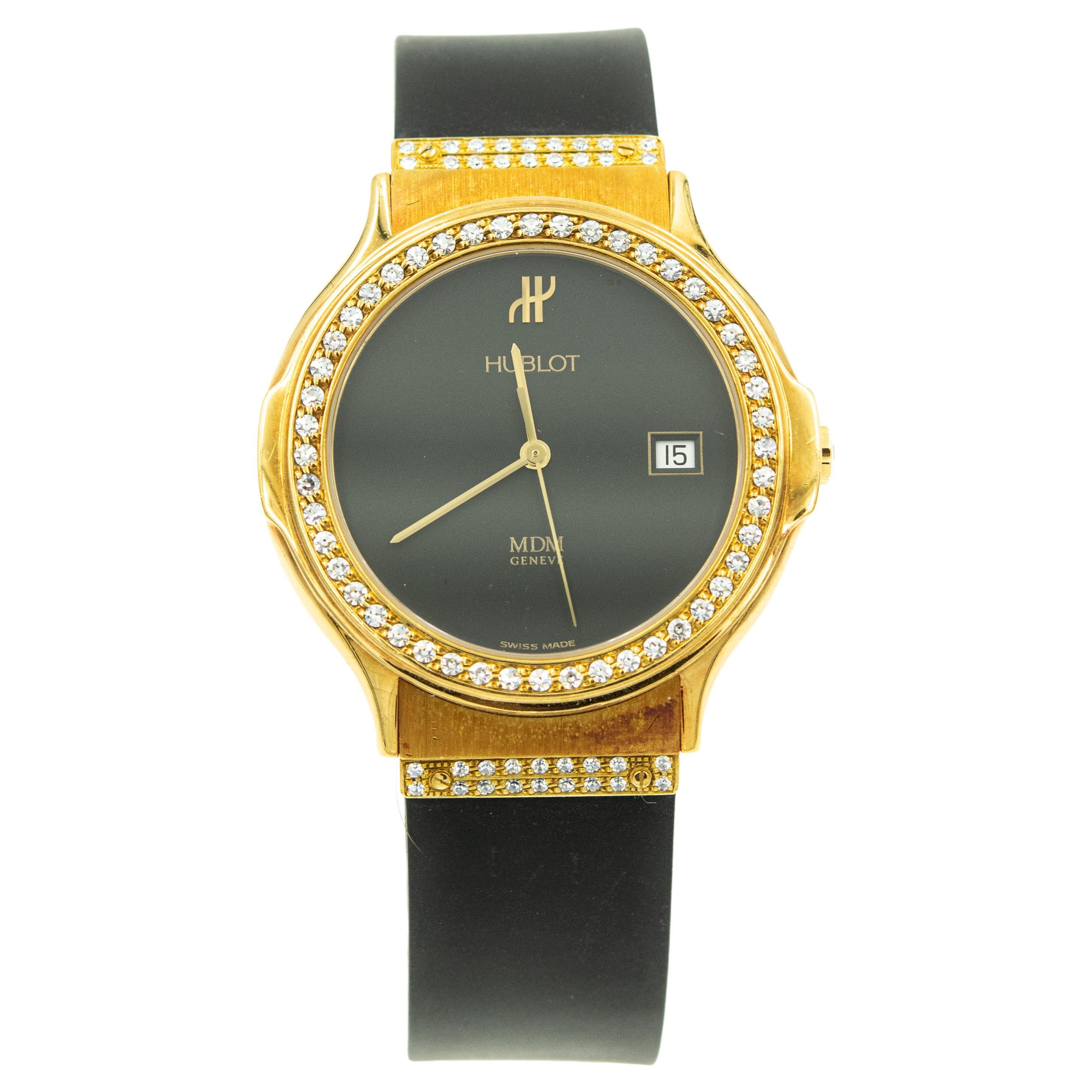 Hublot Men's MDM 18k Yellow Gold Watch Ref. 1520.3.054