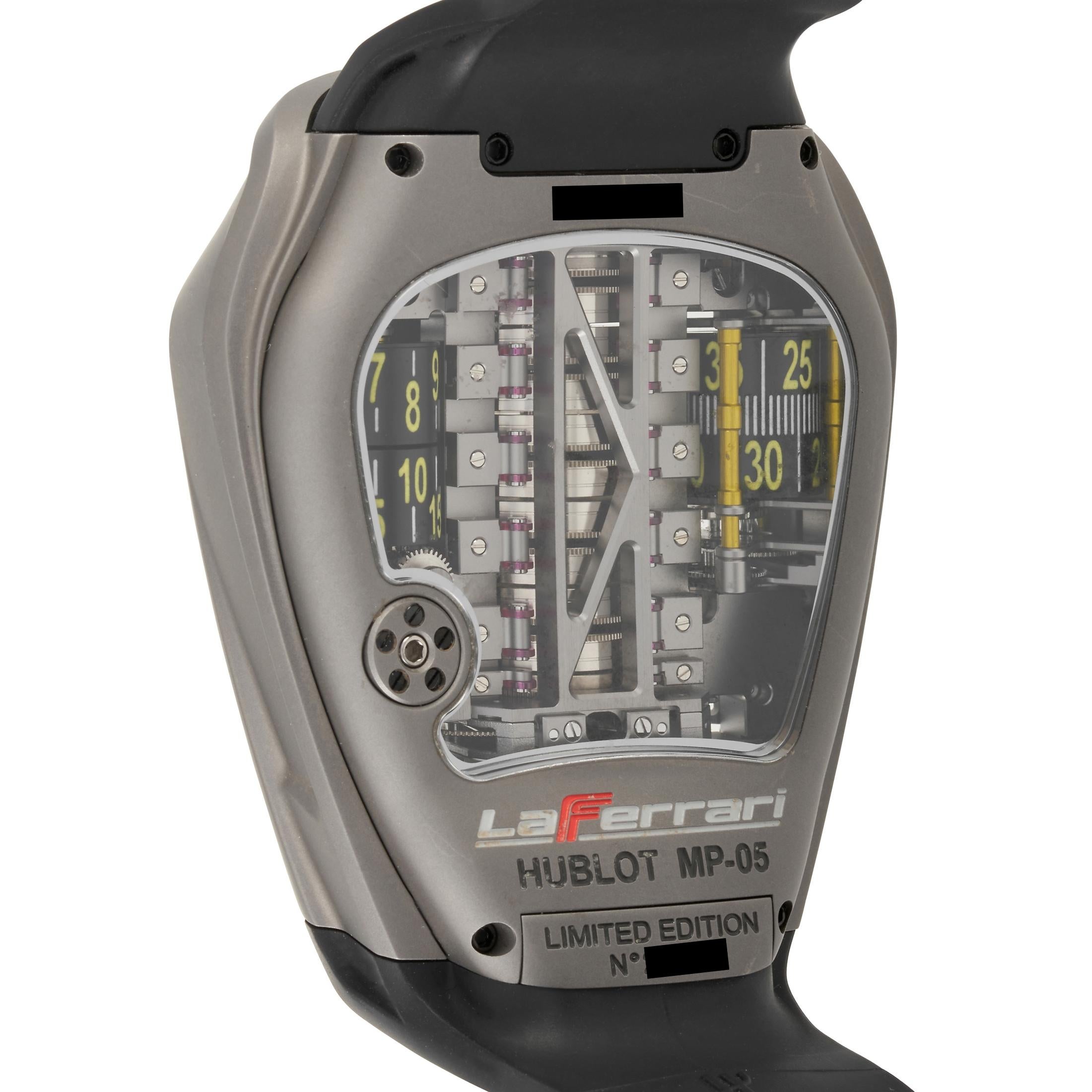 Hublot MP-05 LaFerrari Titanium Uhr 905.NX.0001.RX im Zustand „Hervorragend“ in Southampton, PA