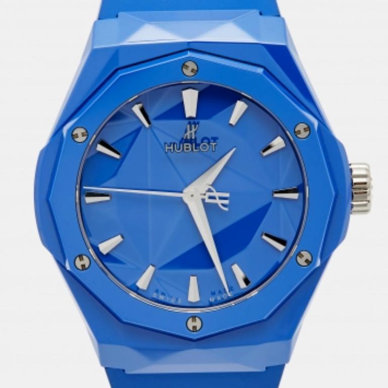 Hublot Kautschuk Fusion Orlinski 550.ES.5100.RX.ORL21 Unisex-Armbanduhr 40 mm im Angebot 3