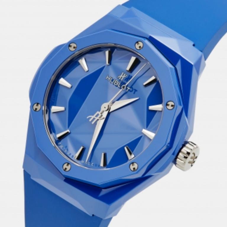 Hublot Kautschuk Fusion Orlinski 550.ES.5100.RX.ORL21 Unisex-Armbanduhr 40 mm im Angebot 4