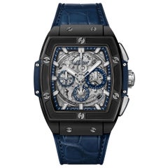 Hublot Spirit of Big Bang Ceramic Blue Men's Watch 641.CI.7170.LR