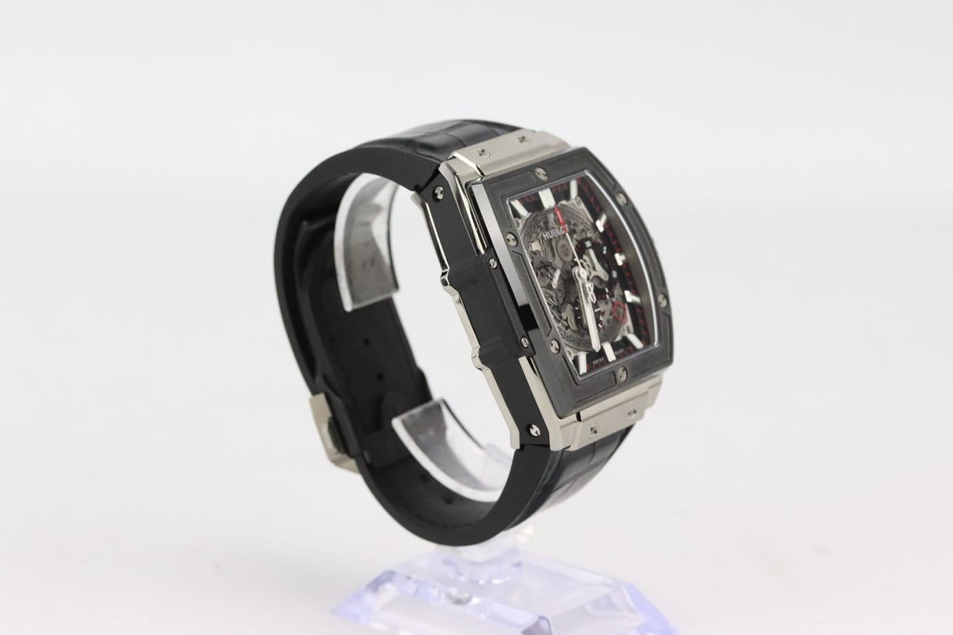 Men's Hublot Spirit Of Big Bang Titanium Ceramic 45 Mm Wrist Watch