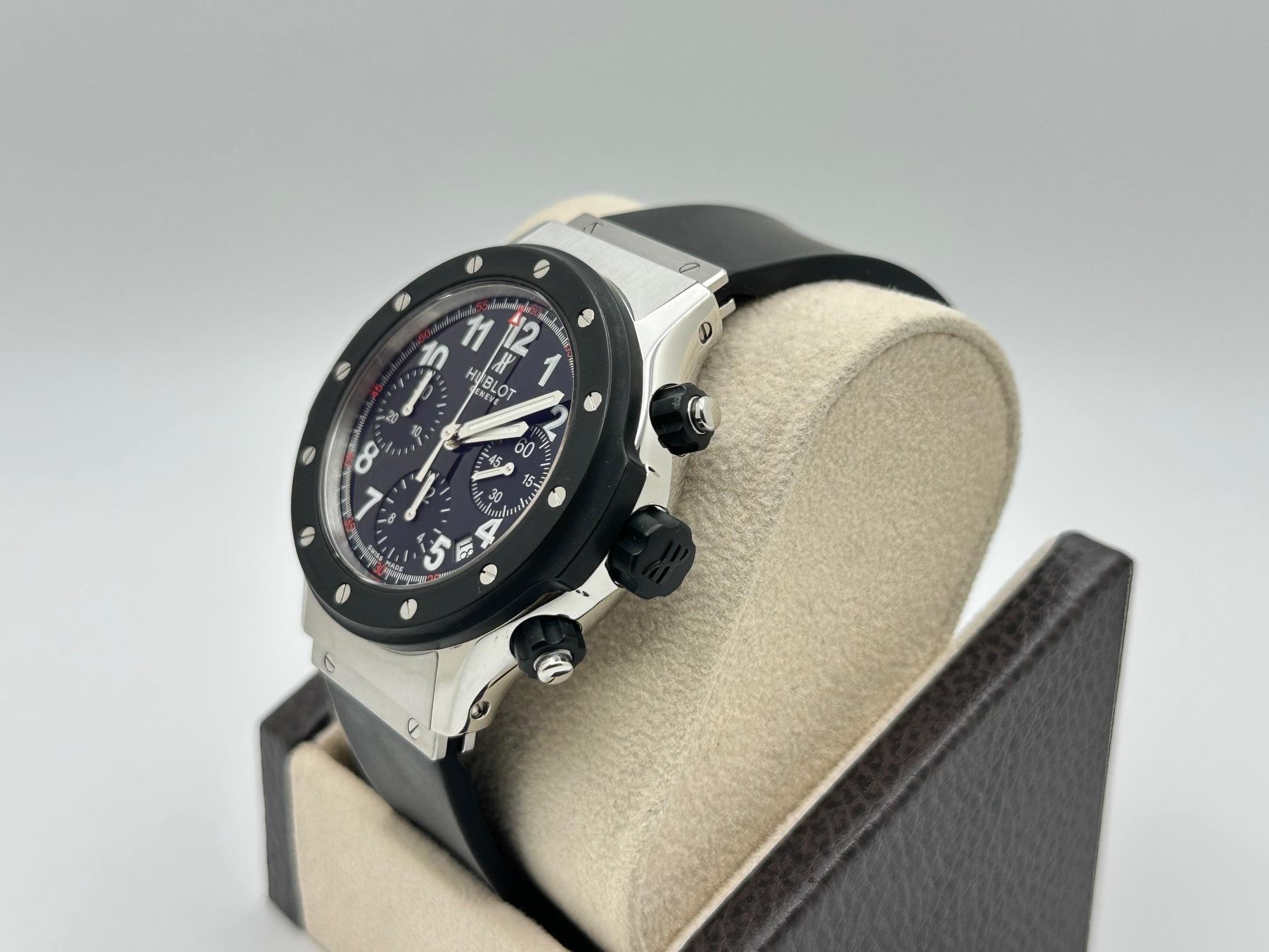 Hublot Super B Black Magic Chronograph 1926.10 42mm Edelstahl im Zustand „Hervorragend“ in San Diego, CA