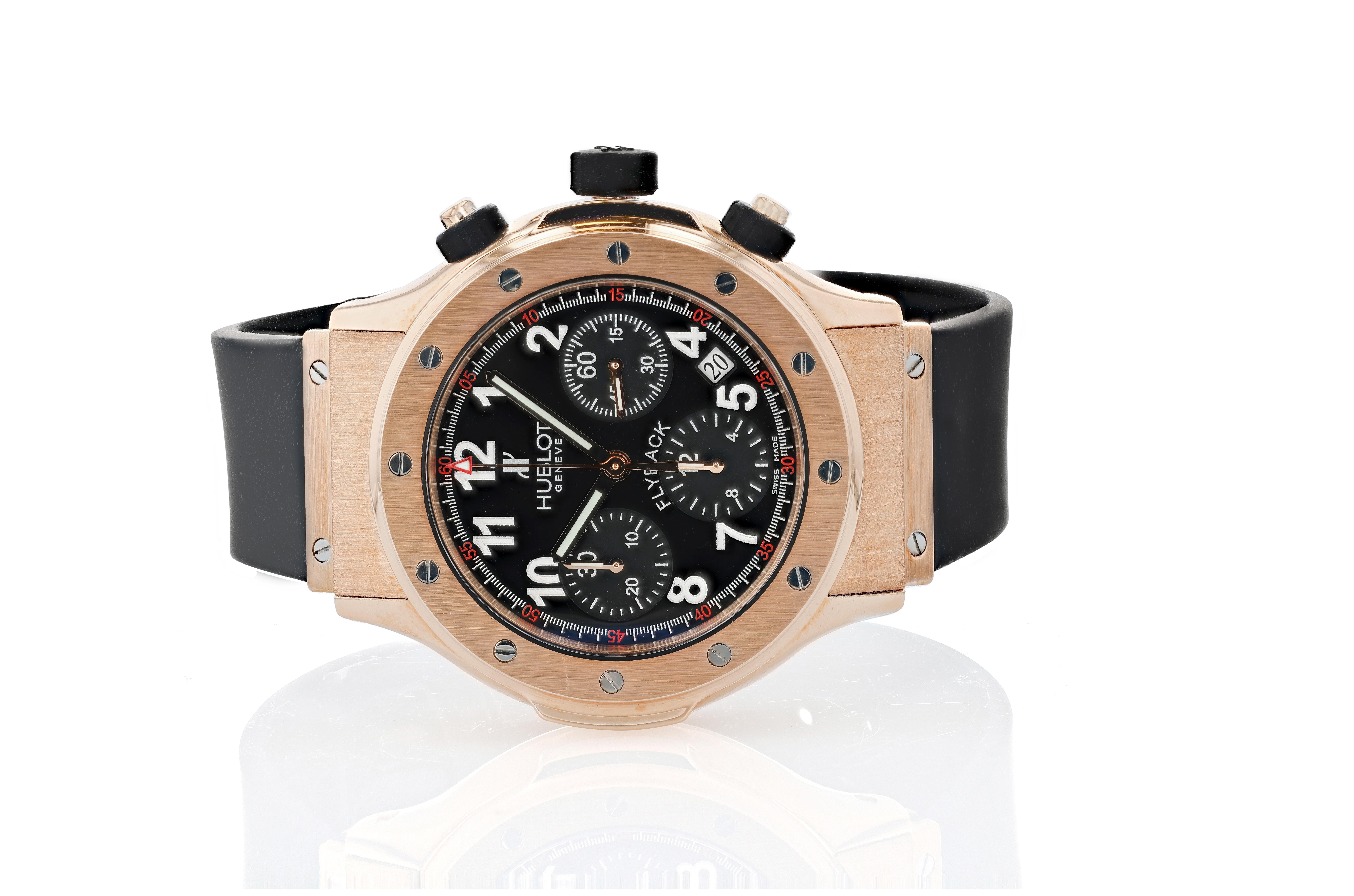 Hublot Super B Flyback Chronograph In Excellent Condition For Sale In Princeton, NJ