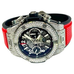 Hublot Titanio Diamante Big Bang Unico 411.NX.1170.RX.1704 C/Caja y papeles
