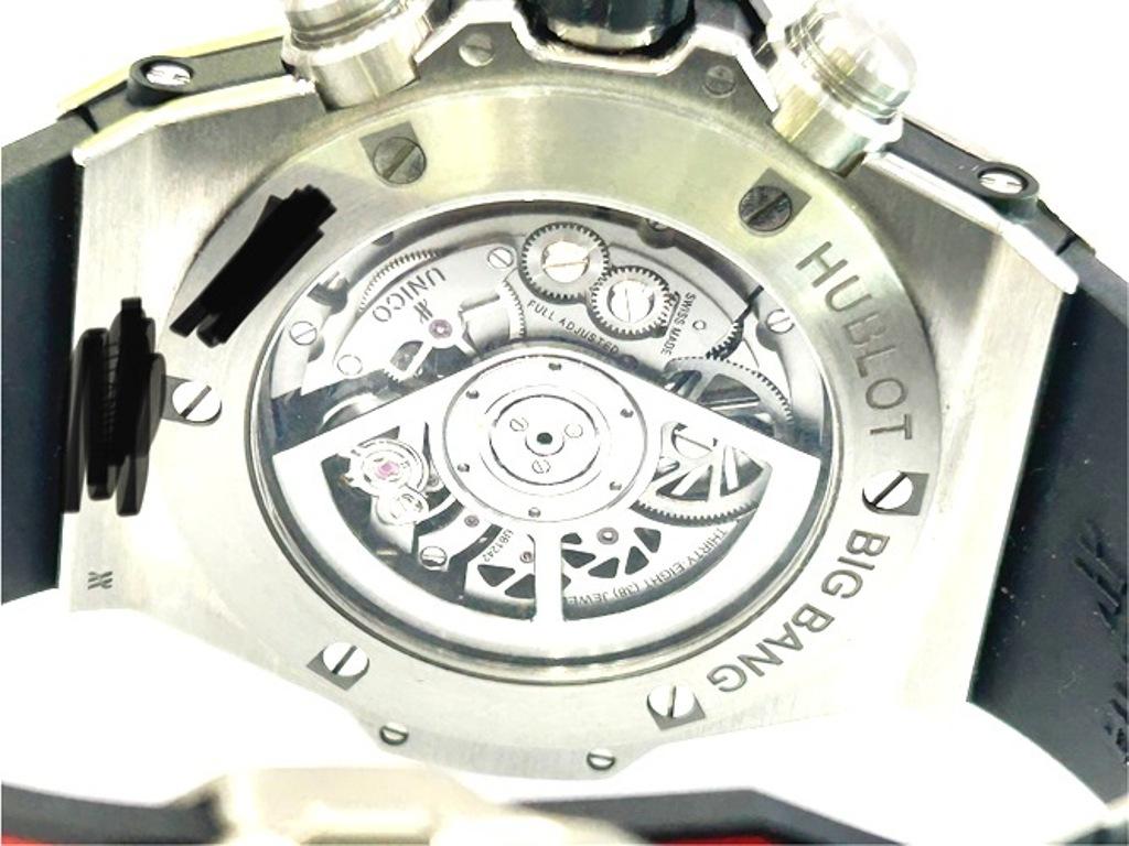 Hublot Titanium Diamond Big Bang Unico 411.NX.1170.RX.1704 W/ Box & Papers In Good Condition For Sale In Beverly Hills, CA