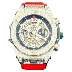 Hublot Titanium Diamond Big Bang Unico 411.NX.1170.RX.1704 W/ Box & Papers