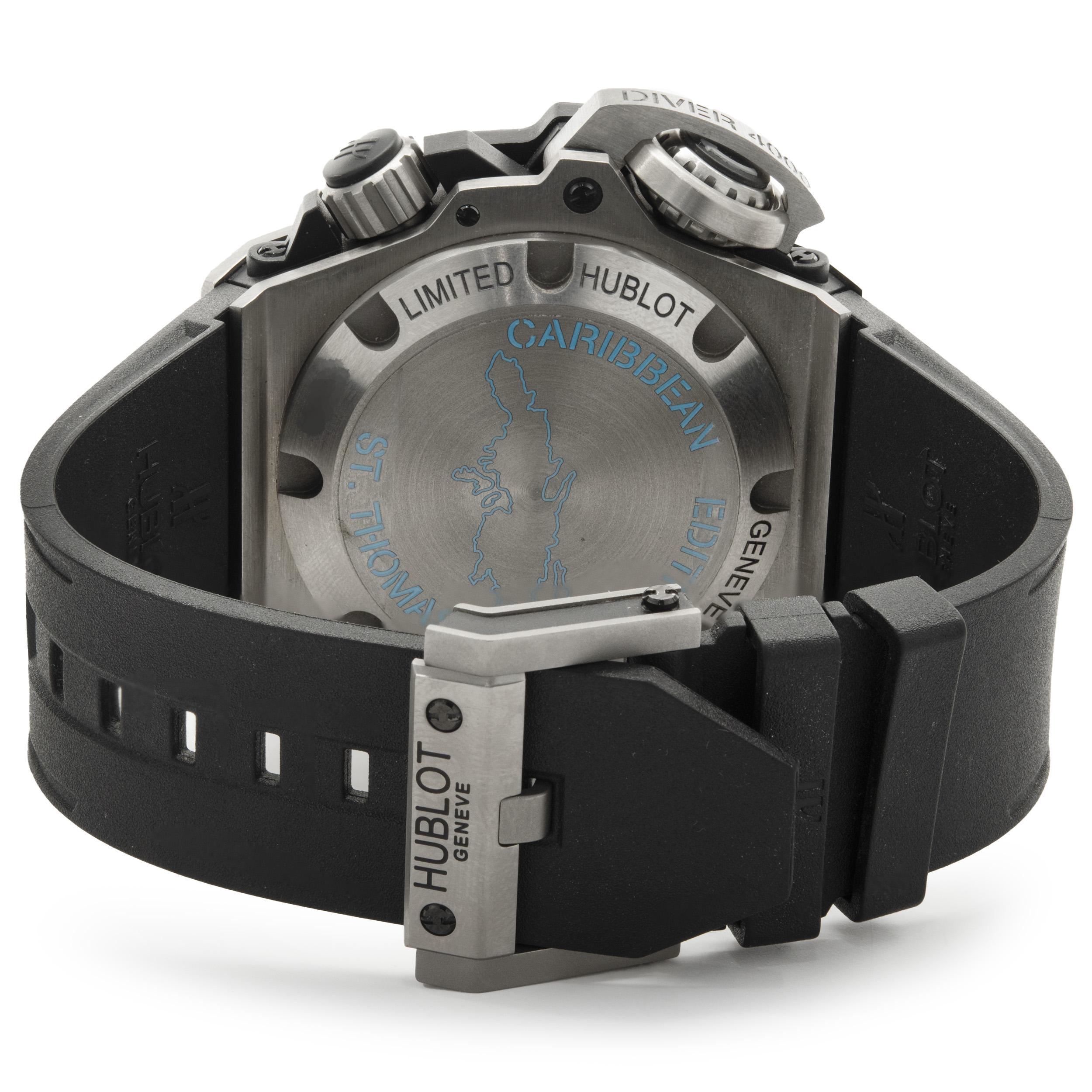 Hublot Titan King Power Oceanographic Caribbean Edition St. Thomas, Titan King Power, Karibik-Ausgabe im Zustand „Hervorragend“ in Scottsdale, AZ