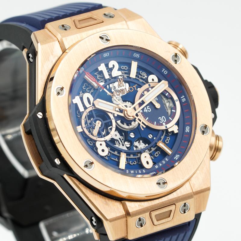 Uomo Hublot Unico Blu Big Bang 18k King Gold 411.OX.5189.RX 2018