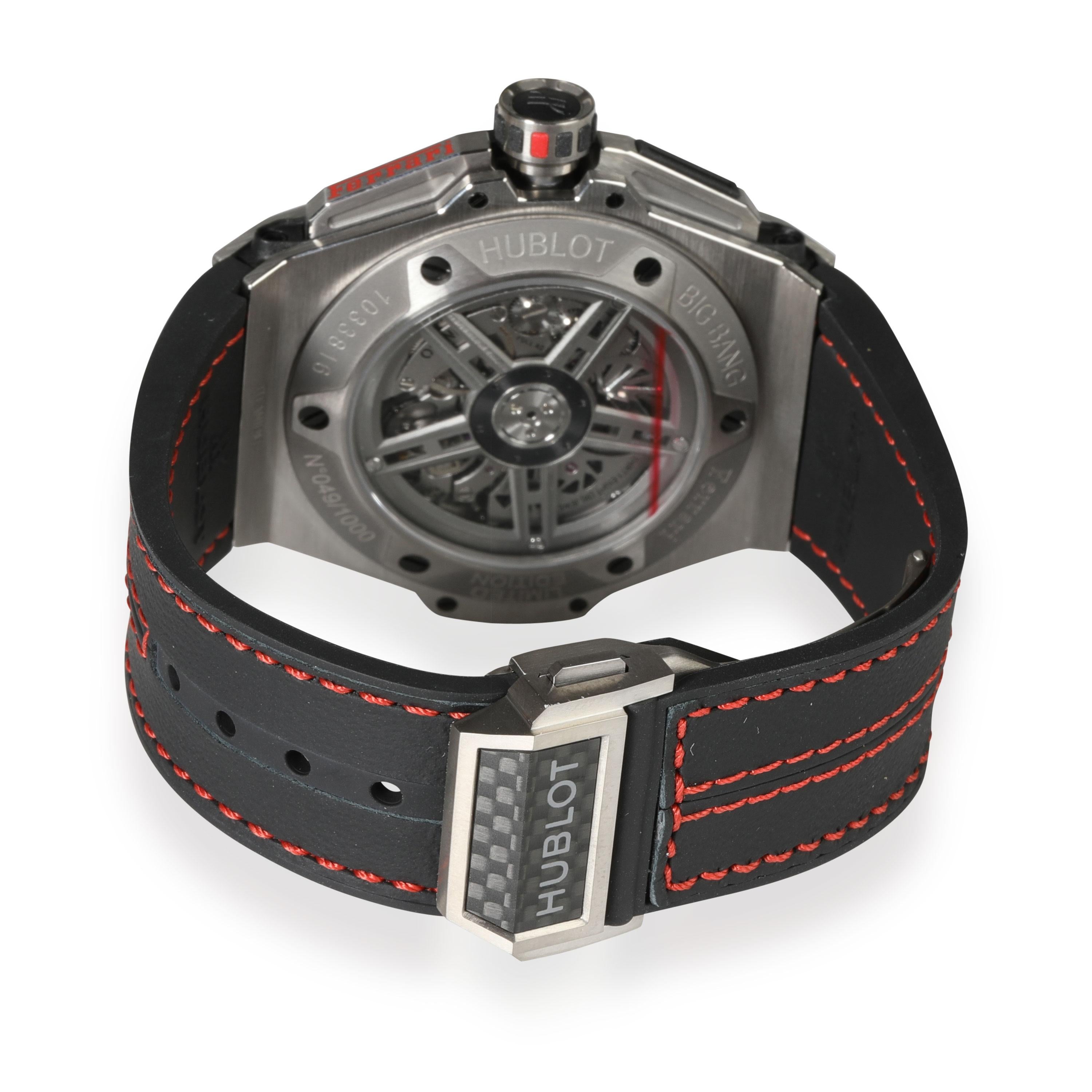Hublot Unico Ferrari 401.NQ.0123.VR Men's Watch in Titanium

SKU: 112936

PRIMARY DETAILS
Brand:  Hublot
Model: Unico Ferrari
Country of Origin: Switzerland
Movement Type: Mechanical: Automatic/Kinetic
Year Manufactured: 2014
Year of Manufacture: