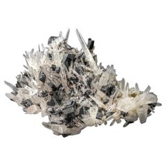 Hubnerite with Quartz From Mundo Nuevo Mine, Peru