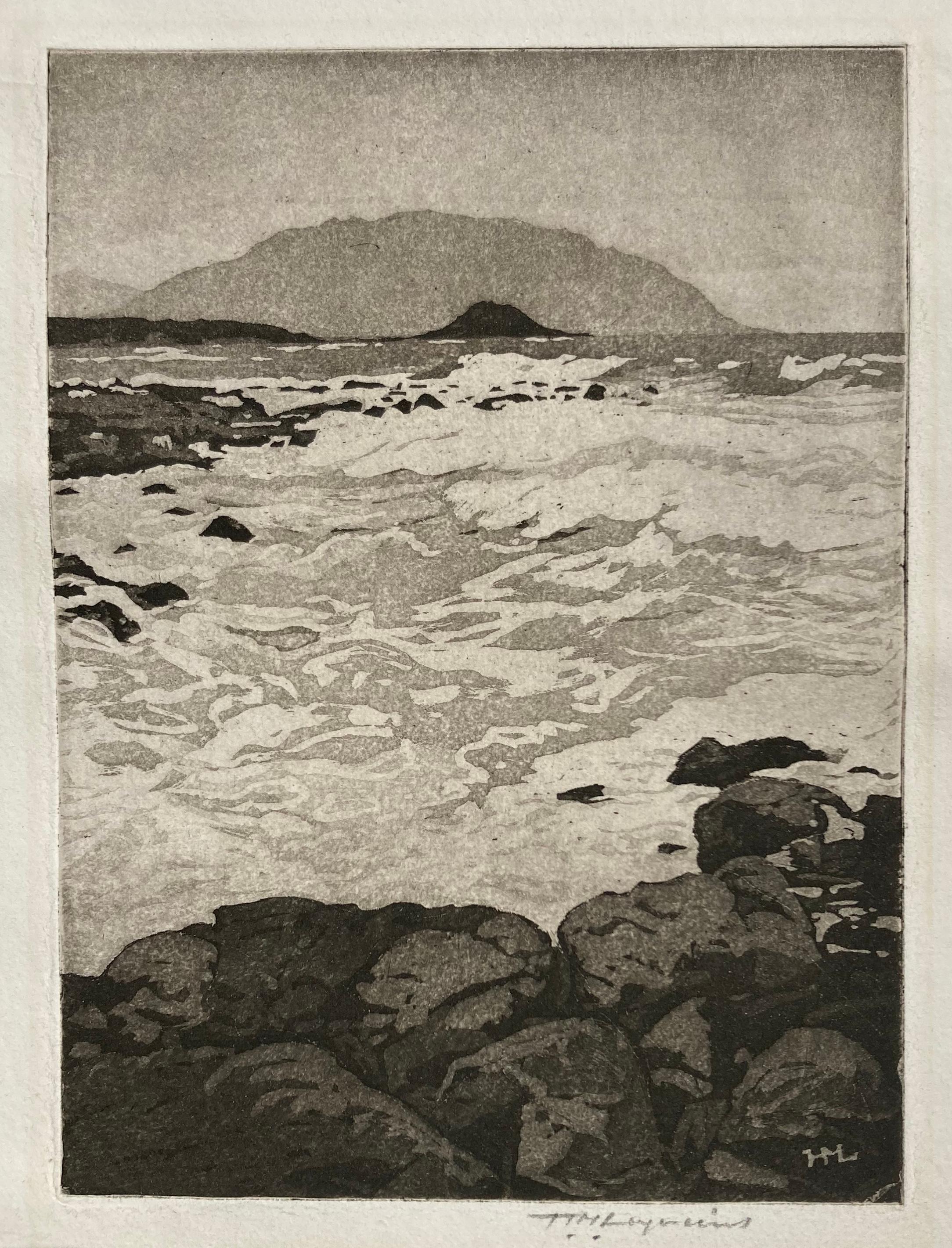 Huc-Mozelet Luquiens Landscape Print - MILKY SEA