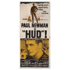 Used Hud 1963 Australian Daybill Film Poster