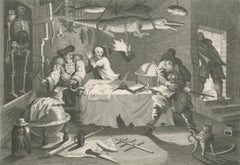 Hudibras Confronts Sidrophel and Whacum, Engraving by Cook after Hogarth, 1802