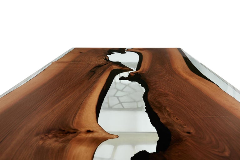 Contemporary Hudson 180 Epoxy Resin Coffee Table  For Sale