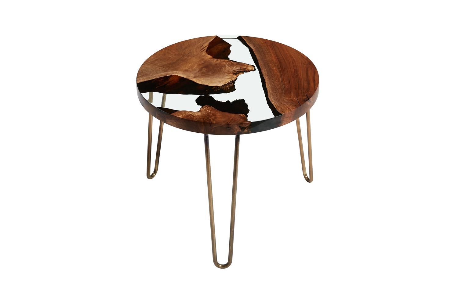 epoxy resin side table