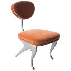 Vintage Hudson Dining or Side Chairs, Cast Aluminium Mohair, Jordan Mozer USA, 1998-2016