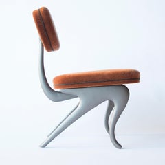 Hudson Dining or Side Chairs, Cast Aluminium Mohair, Jordan Mozer USA, 1998-2016
