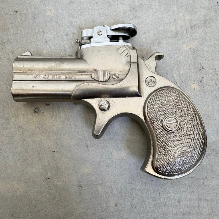 derringer cigarette lighter Hudson Double Derringer Lighter, 1980s Japan at 1stDibs