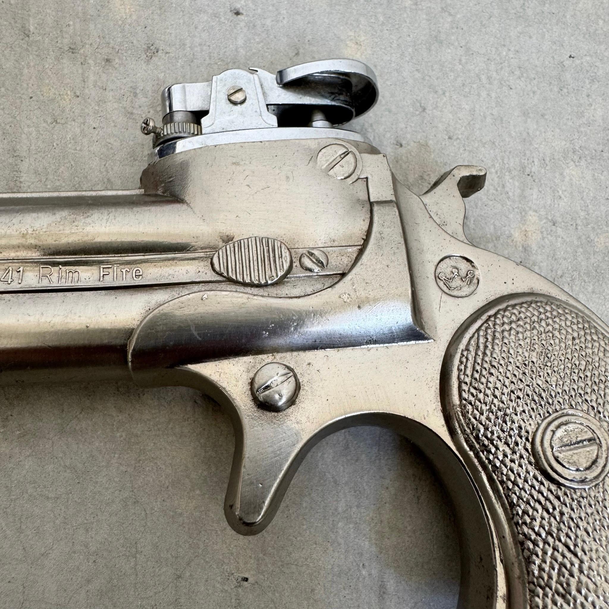 Metal Hudson Double Derringer Lighter, 1980s Japan