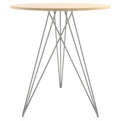 Tavolino Hudson Hairpin Grigio Acero