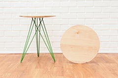 Hudson Hairpin Side Table Maple Green