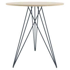 Hudson Hairpin Side Table Maple Navy