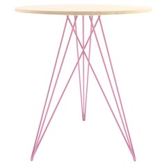 Table d'appoint Hudson en épingle à cheveux rose érable