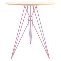 Table d'appoint Hudson en épingle à cheveux rose érable