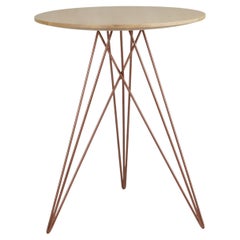 Mesa auxiliar con horquilla Hudson Arce Rosa Cobre